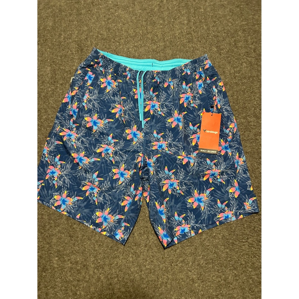 Birddogs lined shorts mens captain south americas floral size XL new